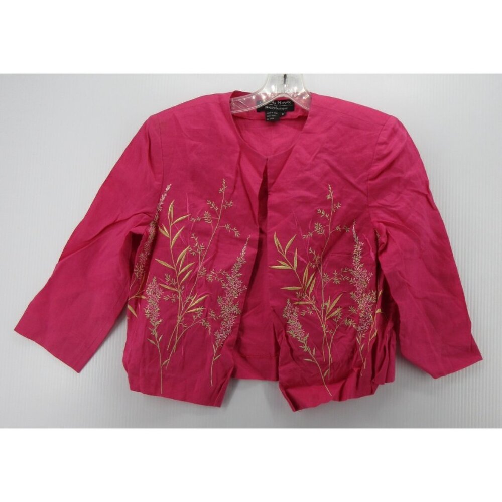 VINTAGE Cynthia Howie Top 8 Maggy Boutique Blouse Embroidered Crop